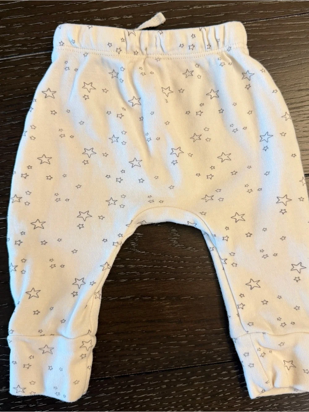 Quincy Mae Baby White Star Print Pants Gender Neutral 3-6 Months Jogger